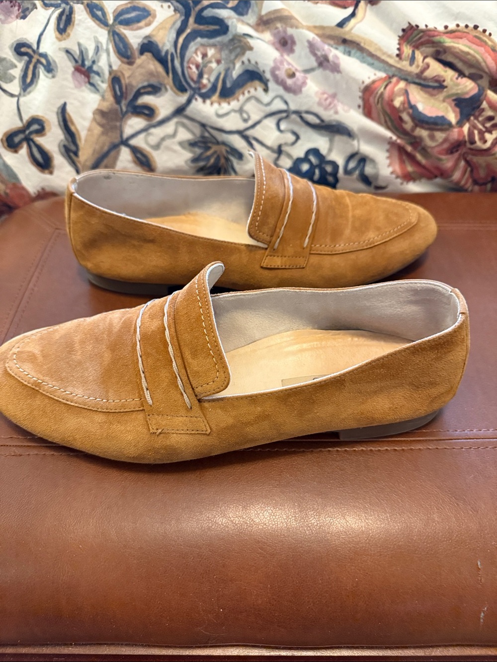 Paul Green Women’s Tan Suede Penny Loafers - Picture 4 of 7